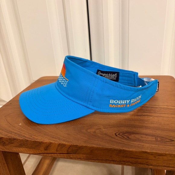 Imperial Bobby Riggs Racquet & Paddle Blue Visor - Picture 3 of 7